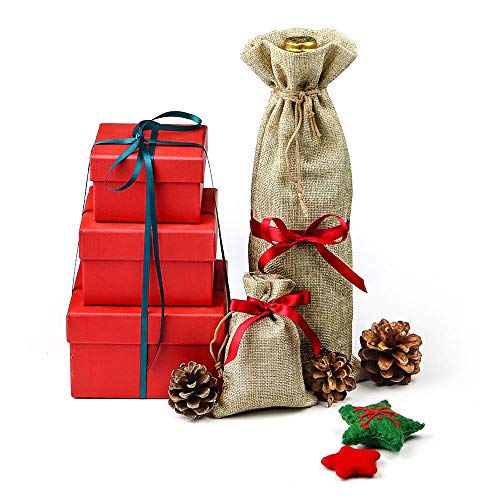 RUBY - stuks Jute zak zakje voor Sieraden Cadeau, jute stof Cadeauzakje, Bruiloften, Communies, Kerstzak, Vergaderingen… - Afbeelding 6