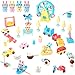 Zomiboo 42 Set di Giochi Gatti Mini Giocattolo per Gatti da Parco Giochi Playset Divertente Casa del Gatto Carino Giocattoli Educativi per all'Aperto Campeggio Viaggiare Set Altalena Casa Bambole