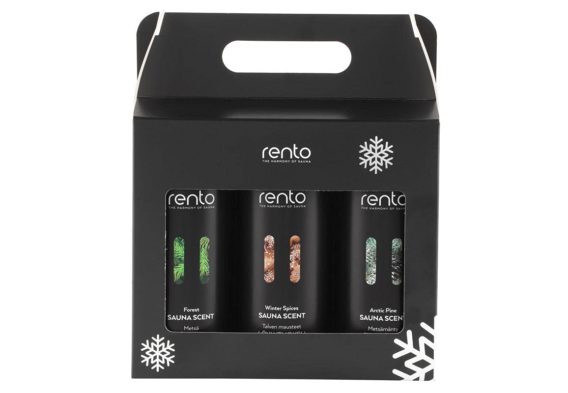 Rento Caja de regalo perfumada para sauna, 3 x 400 ml, edición limitada