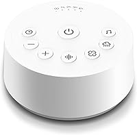 ColorNoise White Noise Machine: 25 Soothing Sounds, 32 Volumes, 5 Timers, Memory Function for Sleep, Kids & Adults