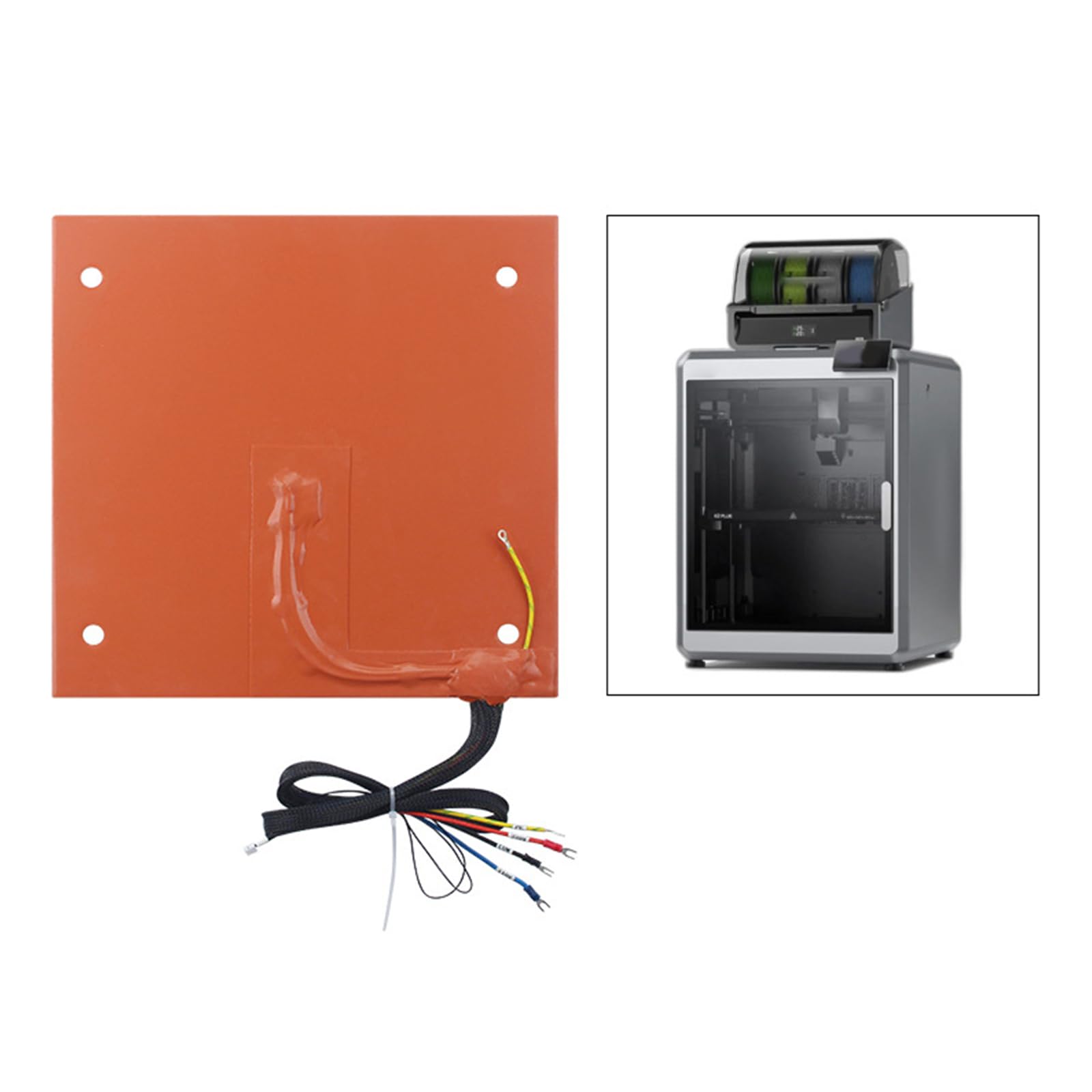 120V/220V 800W Almohadilla calefactora de Silicona para Cama Caliente, Accesorios para Impresora, Cama de impresión calefactada para Manta calefactora
