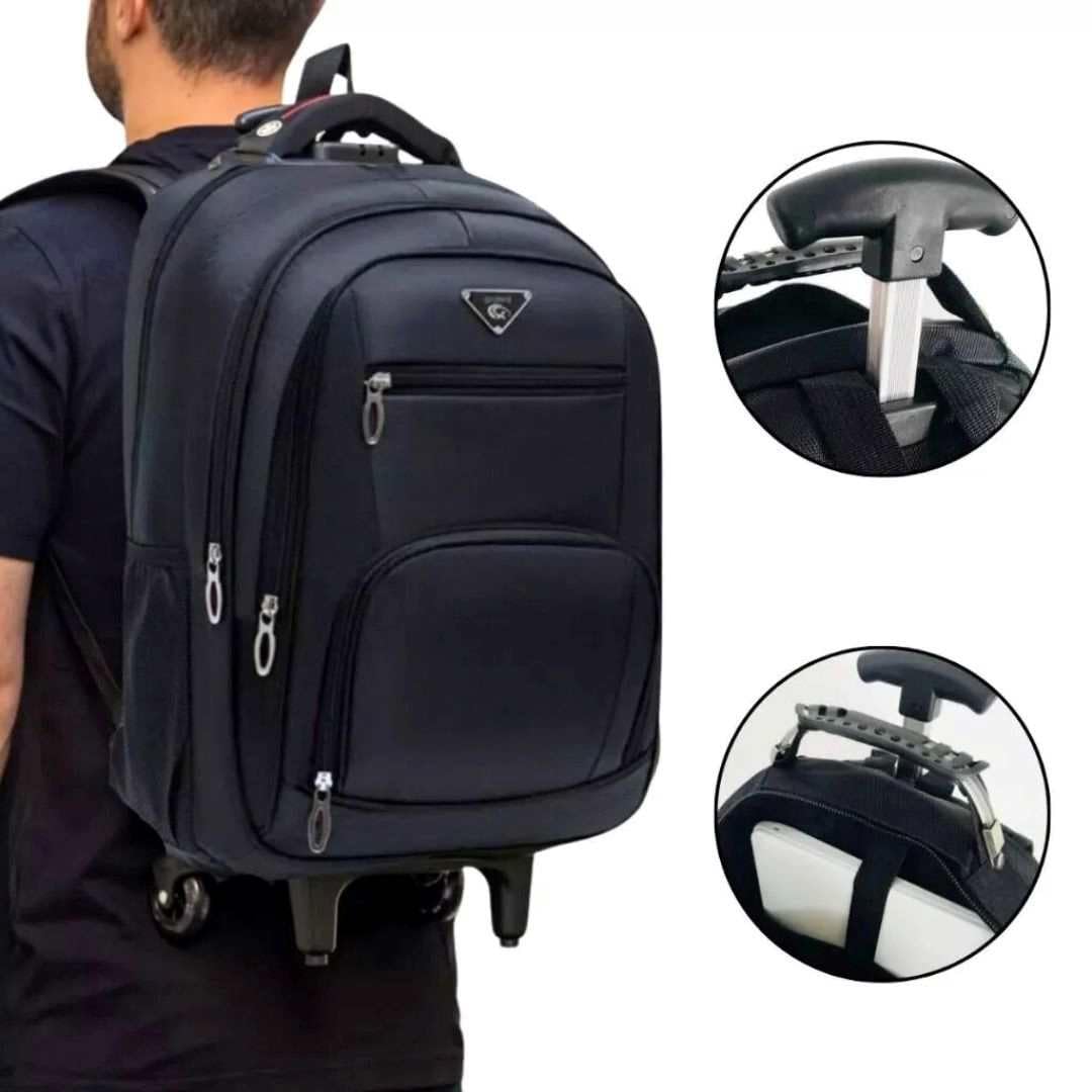 Mochila Bolsa Masculina Feminina Rodinhas Notebook Reforçada Escolar Viagem Trabalho Faculdade em promoção! Veja a oferta e mais achadinhos de Bolsas 5 Hoje é o melhor dia para comprar Mochila Bolsa Masculina Feminina Rodinhas Notebook Reforçada Escolar Viagem Trabalho Faculdade com aquele preço maroto! Promoção! Aproveite a oferta! 5