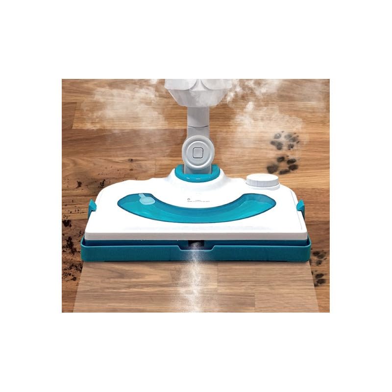 Fregona de vapor de 1300 W – Cabezal articulado – VENTEO – Vapor continuo – Sistema doble depósito de agua/detergente – Uso interior y exterior