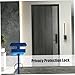 Safety Keychain Stall Smart Safety Tool 6 in 1 Aluminum Heavy Duty Bathroom Stall Lock Punch-free for Home Hotel Dorm Apartment