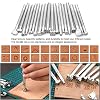 TLKKUE Leather Working Tools Leather Craft Tools for Carving Stamping Sewing Punching Cutting with Custom Storage Bag Professional Tooling Kit for Crafting, Repair & DIY Projects