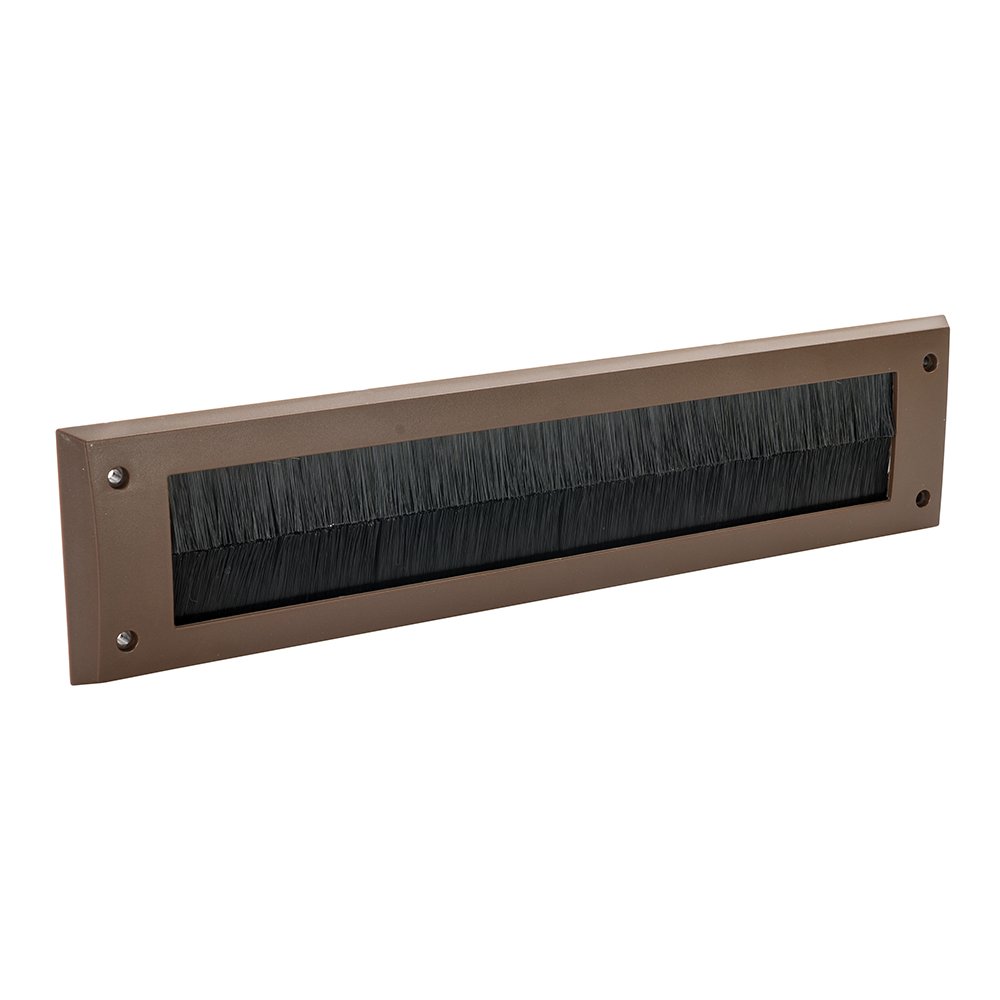 Fixman 894079 Letter Box Draught Excluder Brush 338 x 78mm Brown