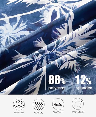 zeetoo Men's Polo Shirts Hawaiian Golf Polos Shirts Short Sleeve Performance Moisture Wicking Mens Golf Shirts 5