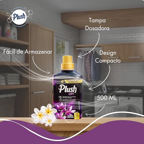 Plush, Intensificador de perfume para limpeza de roupas e tecidos, Plush Up, Aroma Mystic, 500ml, Ro