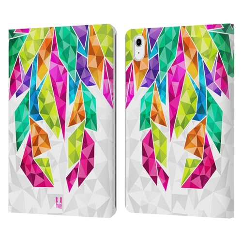 Funda de cuero iPad Air 2020 para cafeteria y oficina con diseño geometrico