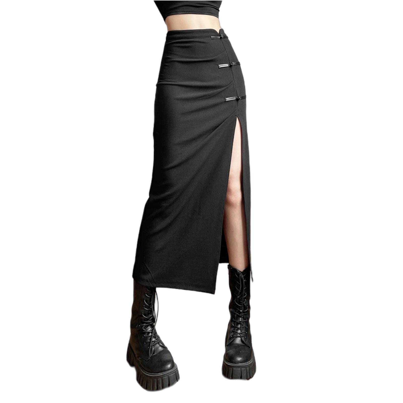 Mini jupe courte sexy black split : le basique polyvalent idéal - 7