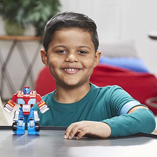Transformers Playskool Heroes Rescue Bots Academy Team Optimus Prime, 4.5-Inch Action Figure, Kids Converting Robot Toy, Ages 3+ (Amazon Exclusive) - image 4