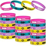 24 Packs Friendship Silicone Bracelets Party Supplies Happy Friendship Day Themed Rubber Wristbands Friendship Day Party Favors Award Gifts