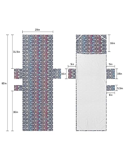 Abstract Multi, Beach Lounge Chair Towel Cover, Soft Chaise Lounge Towel with Side Pockets Patio Pool Chairs Cover for Beach/Pool Sunbathing 29x85 Minimalist Geometric Gradient Pink Blue White