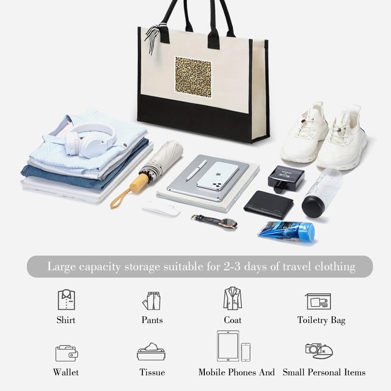 Sac cabas léopard idée cadeau de Noël originale et emballage réutilisable