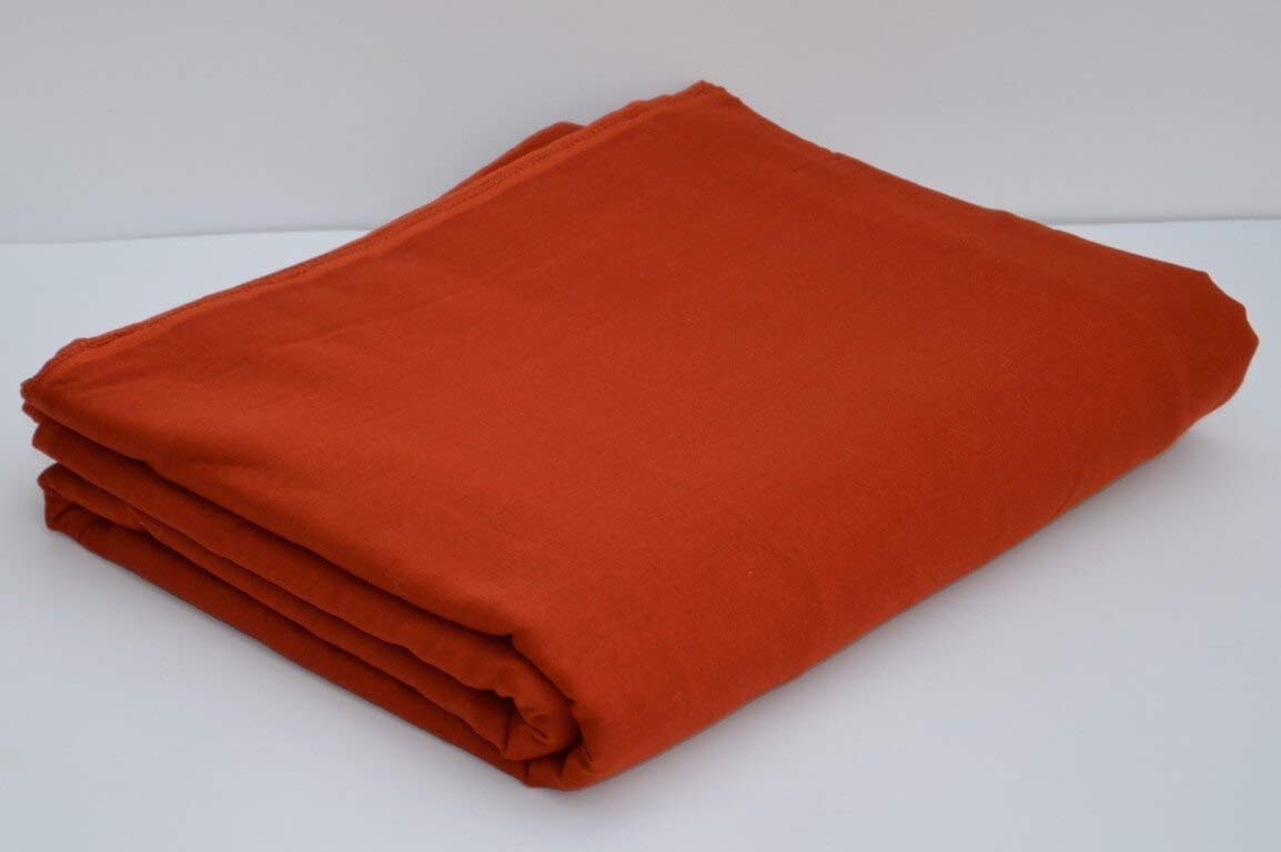 Indian Collectible - Turbante in cotone sikh da uomo, colore zafferano, 5 m, punjabi pagri (voile non cucito), Zafferano, M