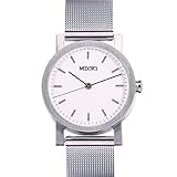Estilo de moda MEDOTA Resistente al Agua de Acero Inoxidable Reloj Minimalista Umbra Serie Swiss Reloj Cuarzo – Reloj – nº 21301 – (Blanco)
