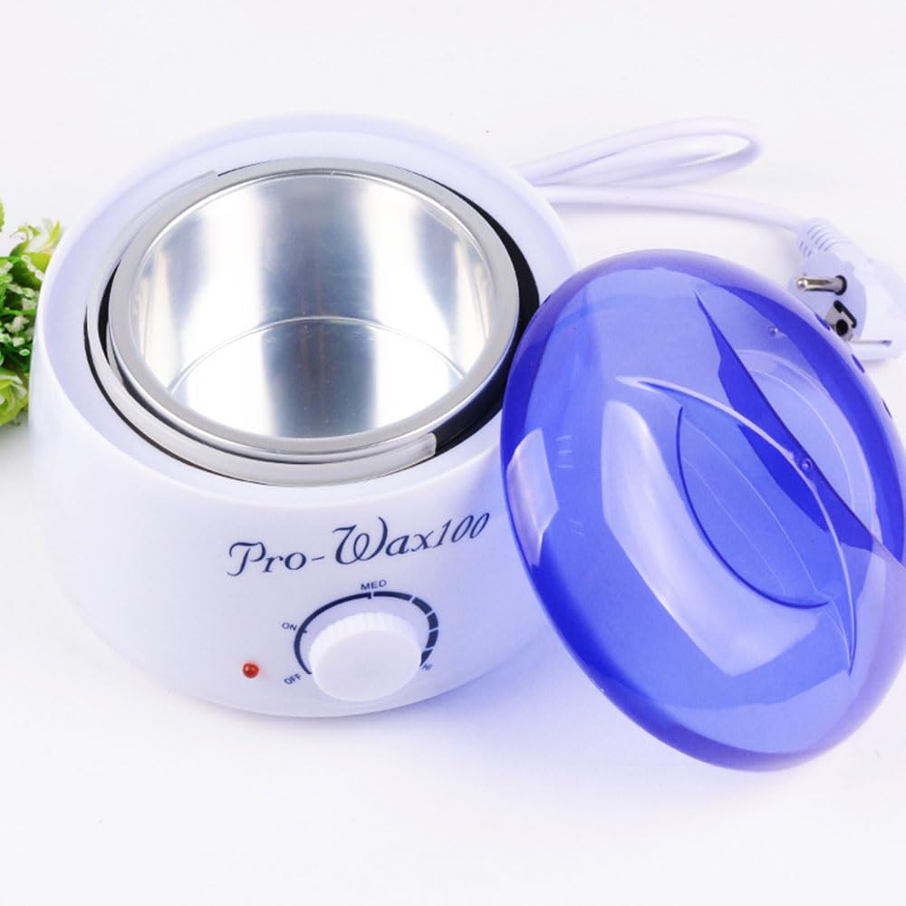 CITYRIYA-LONGWax Machine Professional Wax Melting Kit Temperature Adjustable Wax Melter Wax Warmer Electric Wax Beans Heater with Aluminum Alloy Pot Hair Removal Tool Accessory