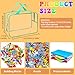 8 Packs XL Toy Storage Bags, Reusable Clear PVC Board Game Storage, Toy Storage Organizer Bags with Zipper for Building Blocks, Puzzle and Handmade Accessories, Clear Toiletry Bag (8 Color, X-Large)