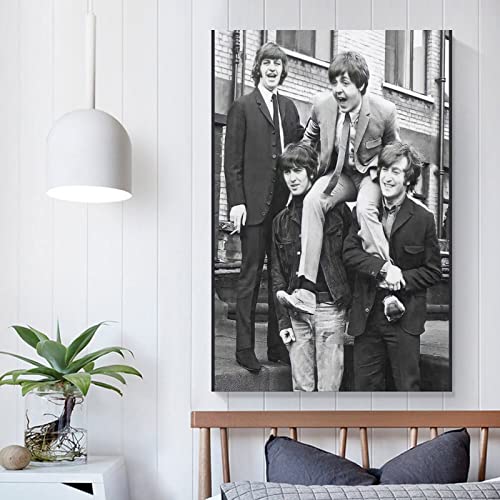 The Beatles – Poster mural décoratif sur toile avec impression artistique moderne pour chambre à coucher, 30 x 45 cm - Les Beatles, Paul McCartney, John Lennon, RIngo Starr, George Harrison The Beatles – Poster mural décoratif sur toile avec impression artistique moderne pour chambre à coucher, 30 x 45 cm – Image 6