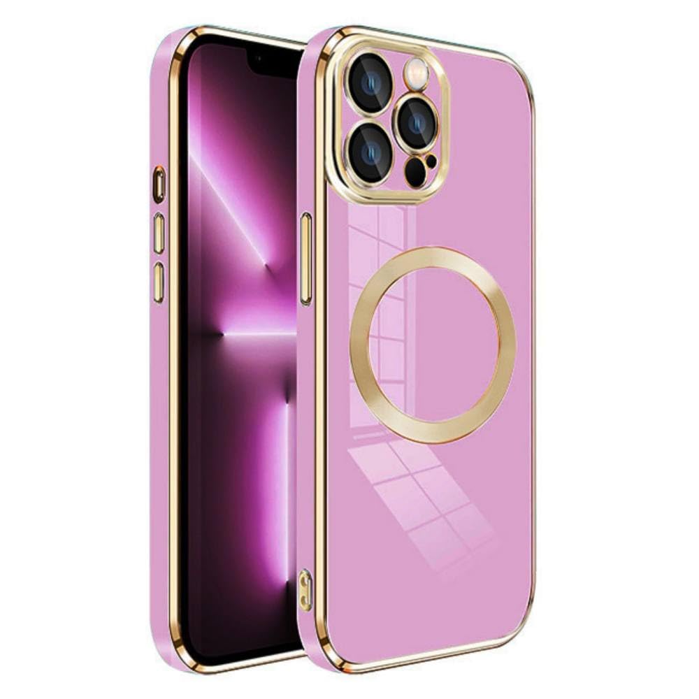 Coque iPhone 11 Pro magnétique violette éliminant les câbles et rayures