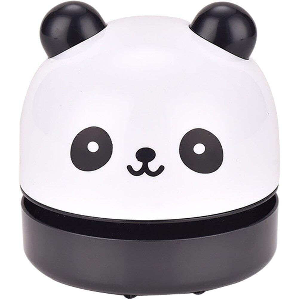 Lpitoy As Shown Desktop Vacuum Cleaner, Portable Corner Desk Vaccum Cleaner Mini Cute Vacuum Cleaner Dust Sweeper Student Electric Eraser Suction Machine(Panda)