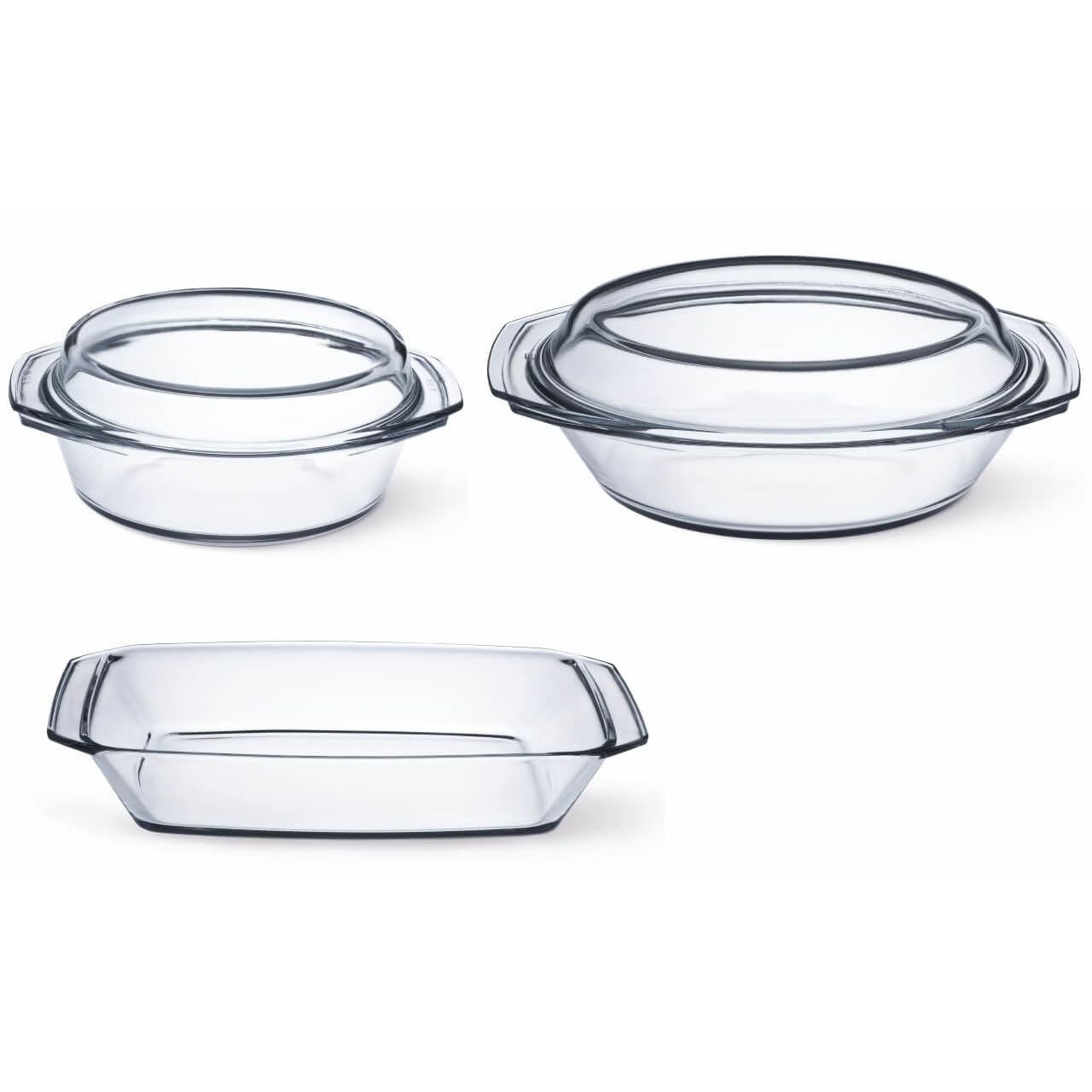 Simax Durchsichtig Glassware 302 Schmortopf-Set 5-Teilig