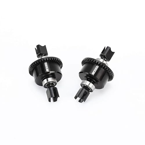 RCAWD Juego de 2 piezas de diferenciación trasera delantera, espiral 43T 10k aceite para Arrma 17 Fireteam Mojave 18 Karton Notorious Outcast Talion