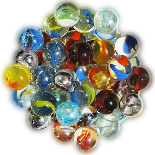 Billes en Verre 16 mm (Lot de 80) : Idéal pour Décoration de Table et Loisirs