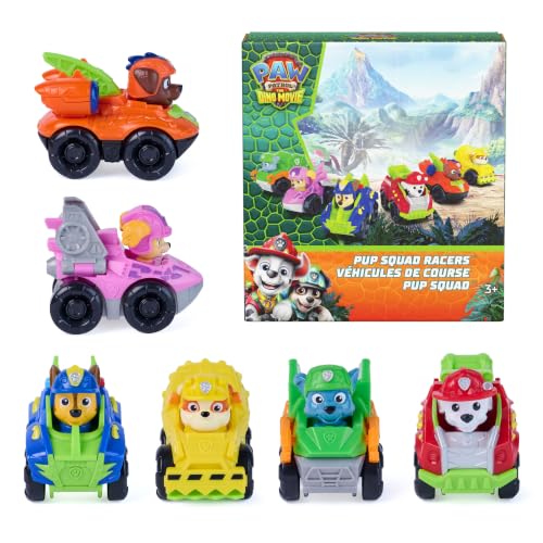 PAW Patrol The Dino Movie Pup Squad Racers Toy Car 6-Pack by PAW PATROL - Used condition - CA$28.80