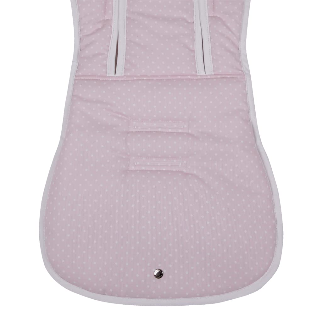 Colchoneta Verano para Bugaboo Camaleon 3 Plus KUKU ROSA - Acolchado Transpirable- (100% Algodón)