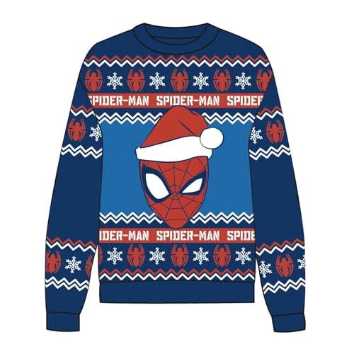 Suéter de Spiderman navideño para las fotos familiares y fiestas escolares de niños