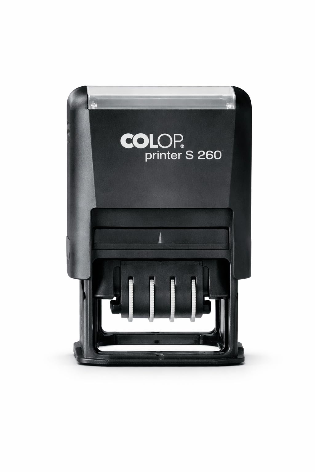 COLOP WARENEINGANG Stempel mit Datum – selbstfärbend – zweifarbiger Abdruck (Datum rot/Text blau) – Printer S 260 – Lager & Logistik ca. 45 x 24 mm