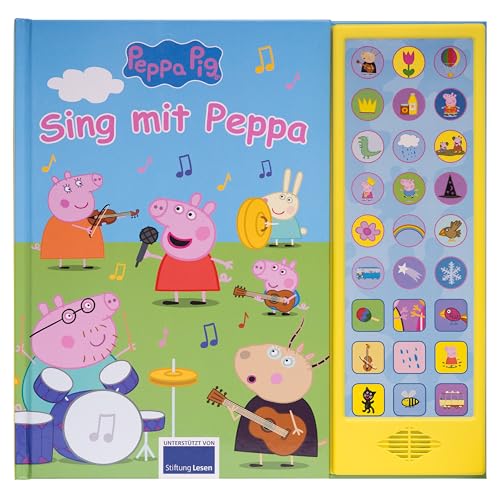 PI Kids Peppa Pig - Sing mit Peppa - 27-Button-Soundbuch für Kinder ab 3...