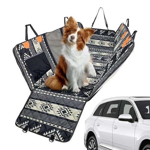 Housse de siège arrière pour chiens en voiture matelassée et durable