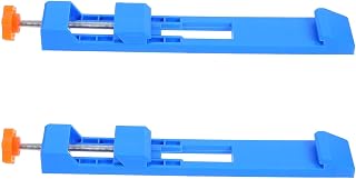 2pcs Adjustable Cutting Base Guide with Efficient Positioning Clamp | Blue Plastic Build, Lightweight Support, Universal Compatibility, Stable Cutting