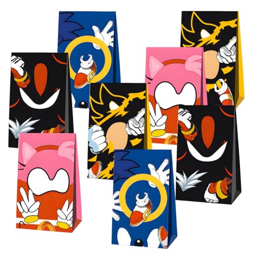 Blue Hedgehog Party Gift Bags Blue Hedgehog Theme Party Supplies