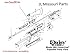 JL Missouri Parts Daisy Powerline 880 Old St. Screw On Rear Sight Notch BB Air Pellet Rifle Part