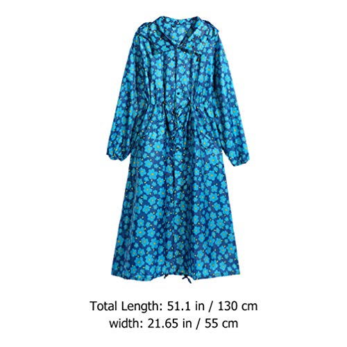 Casaco de chuva feminino com capuz e bolsa de armazenamento da Besportble, casaco de chuva à prova d