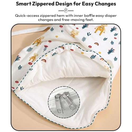 Image of StarAndDaisy Baby Swaddle Wrap for Newborn 0-9 Months, Baby Sleeping Bag Or Blanket, Muslin Swaddle for New Born Baby for All Season (Boys & Girls)-Rainbow Print