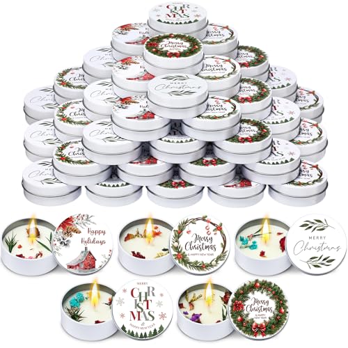 Bougies de Noël pour aromathérapie Conelist : créez une ambiance chaleureuse avec fleurs séchées
