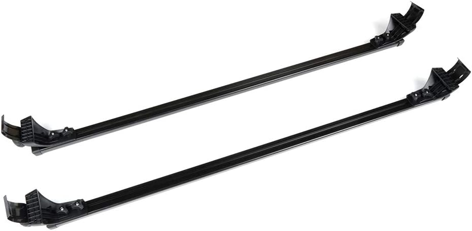 Roof Rack Cross Bars For Nissan Kicks 2017-2021 | 165 Lbs Capacity, Black Aluminum | Fits Factory Rails