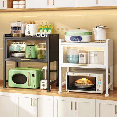 Étagère de cuisine pour micro-ondes qui élimine le désordre