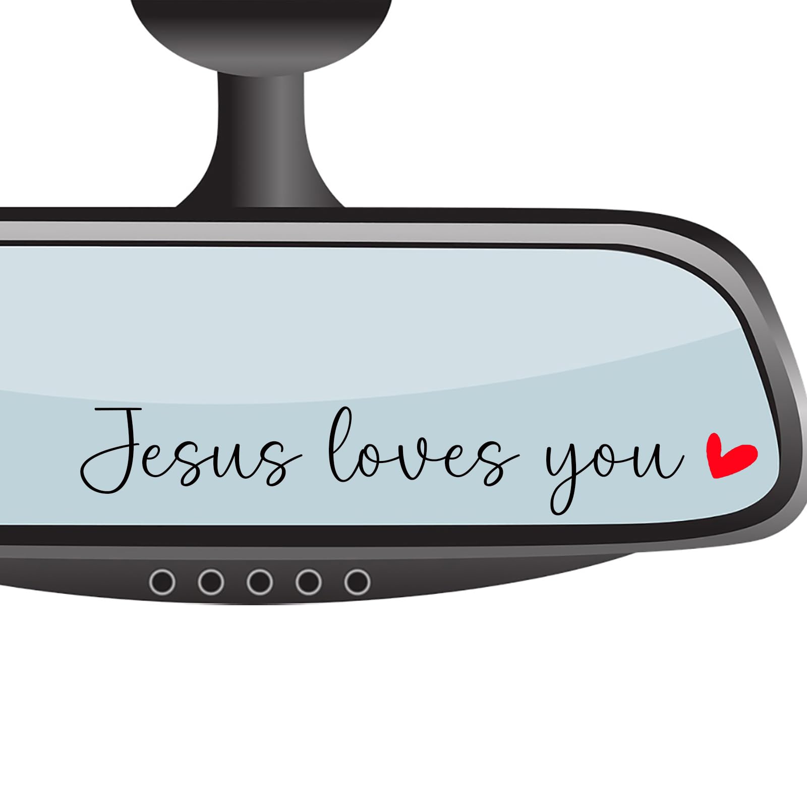 Rearview Mirror Stickers - Just Breathe Affirmation Decals -7 Rearview Mirror Stickers - Just Breathe Affirmation Decals -7