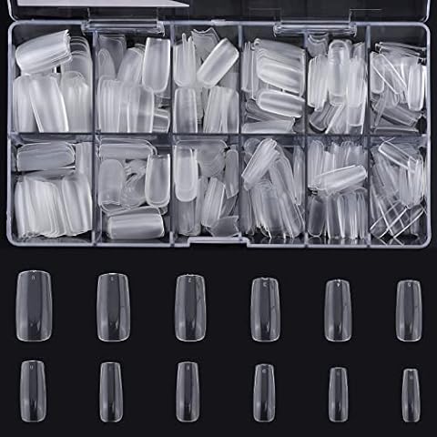 Quadratische Nagelspitzen - 500 Stück Full Cover Acryl Künstliche Nägel Cover