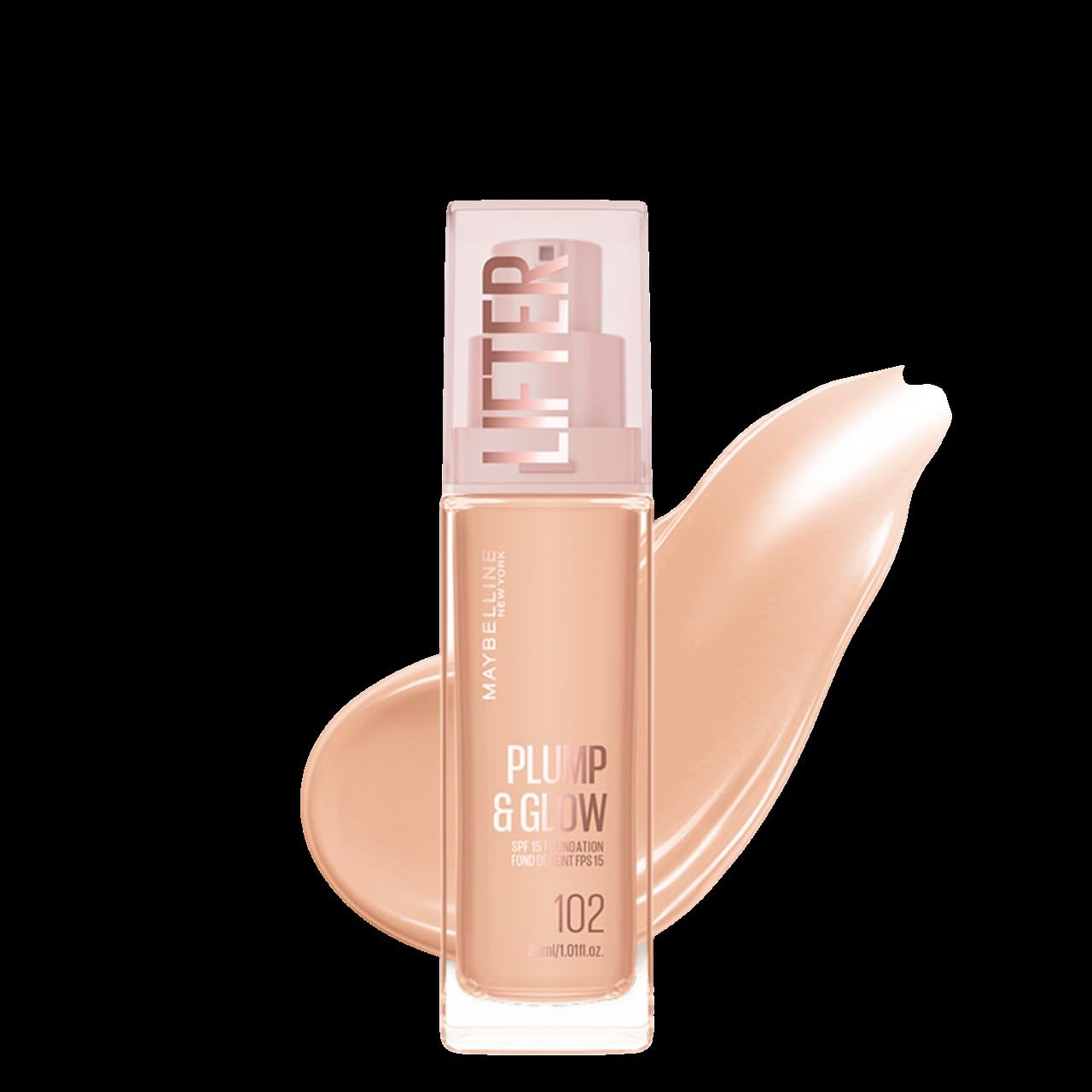 Maybelline New York Lifter Niasinamid ve Hyalüronik Asit İçeren Aydınlatan Fondöten - 102