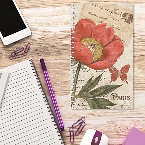 Parisian Postcard Password Pin Keeper - Softcover; 5" X 8", 94-Pages; Password Journal Organizer #TOP4