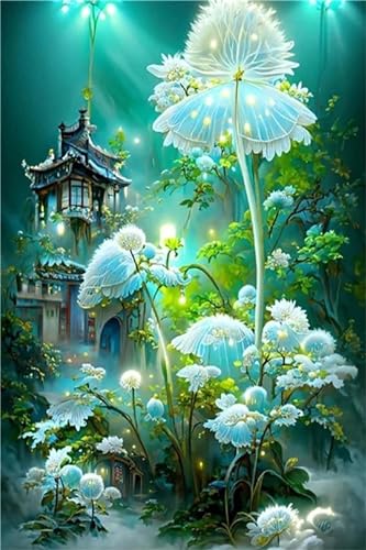 Peinture diamant complet fleur de fantaisie broderie 5D 80x120cm S-6036