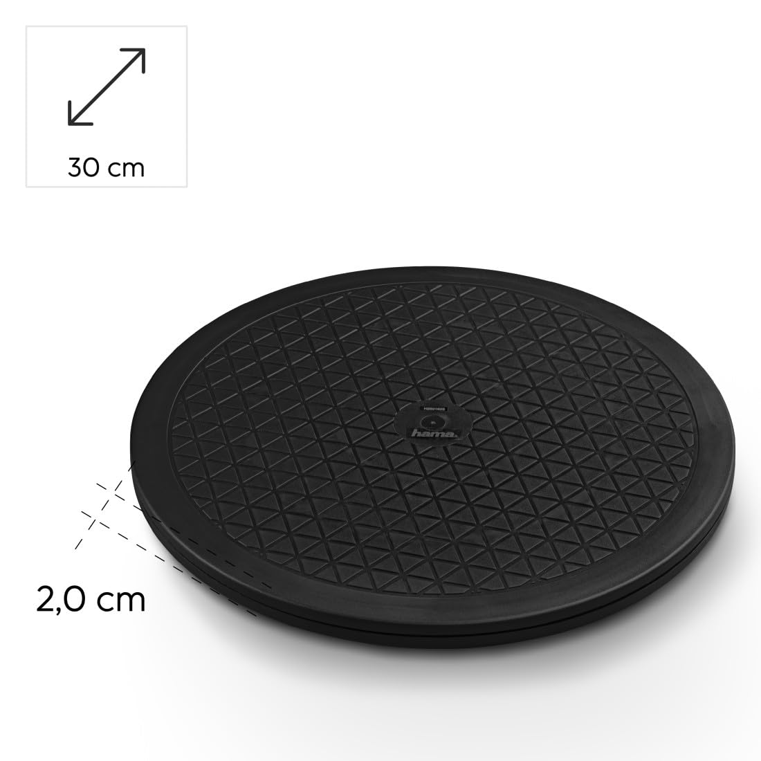 Hama Piatto girevole universale L 32 cm nero