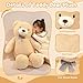 SQEQE Giant Teddy Bear Stuffed Animals 39 in, Large Teddy Bear Plush for Kids Adults, Cute Huge Plushies for Birthday Valentine's Gift