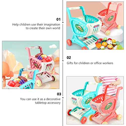 TOYANDONA Carrinho de Compras para Crianças Carrinho de Compras de Comida Carrinho de Mão de Superme